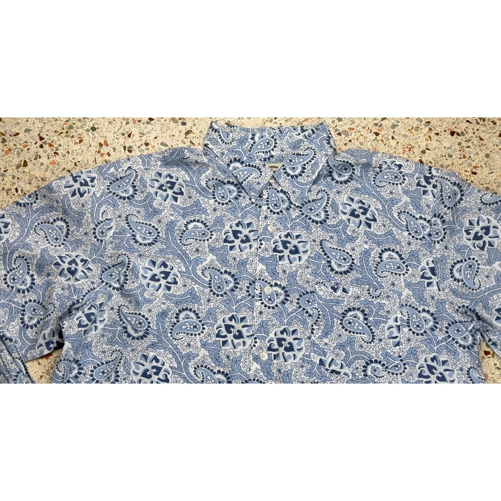Ralph Lauren Polo Jeans Co. Vtg Men's Flower Pattern Long Sleeve Shirt Size XL - Picture 2 of 9